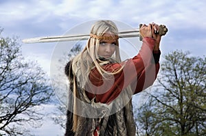 Viking girl warrior