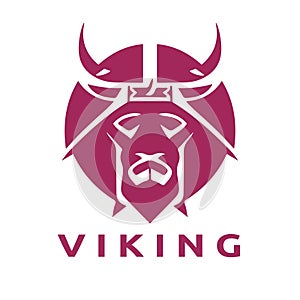 Viking logo design vector template.