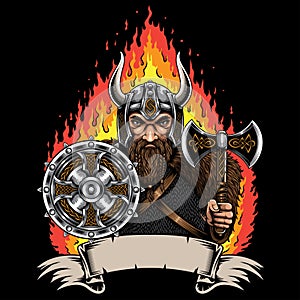 Viking Norseman esport Mascot logo photo