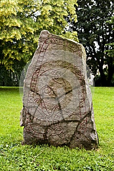 Viking Runestone U937 in Uppsala, Sweden