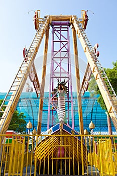 Viking ship in amusement park