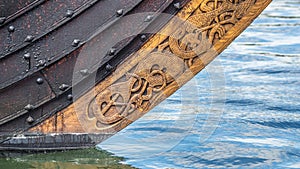 Viking ship bow