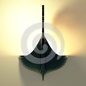 Viking Ship Wall Lamp.