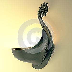 Viking Ship Wall Lamp.