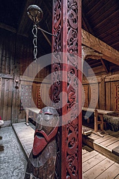 Viking statue and interior ornaments