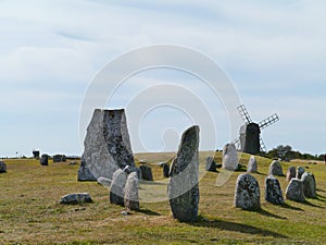 The viking stone ship in Gettlinge