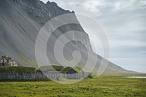 Viking Village near Vestrahorn mountain