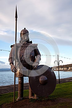 Viking Warrior Effigy at Largs Scotland