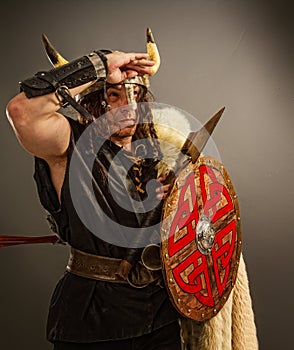 Viking warrior portrait