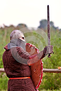 Viking warrior ready to battle.