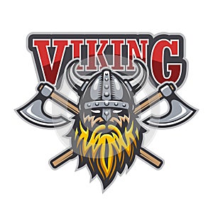 Viking warrior sport logo