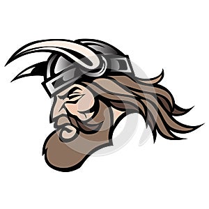 Viking warrior in vector format