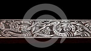 Viking wood carving