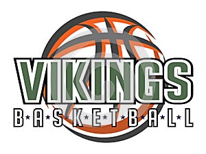 Vikings Basketball Graphic