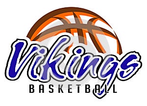 Vikings Basketball Team Graphic