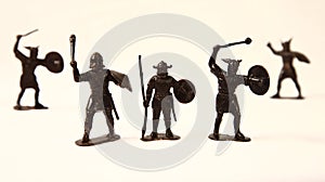 Vikings, toy soldiers, retro