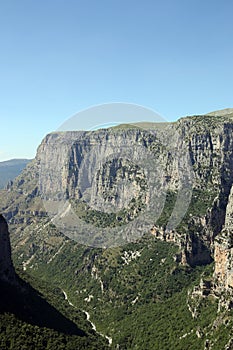 Vikos gorge landscape Pindos mountain Greece