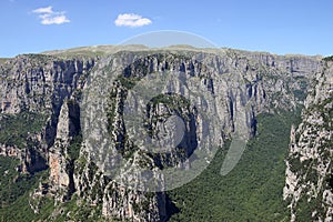 Vikos Gorge landscape in Zagoria Epirus