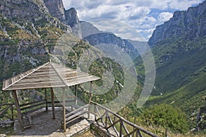 Vikos Gorge panoramic view, Epirus, Greece, Europe