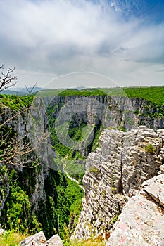 Vikos gorge in Zagorohoria, Greece