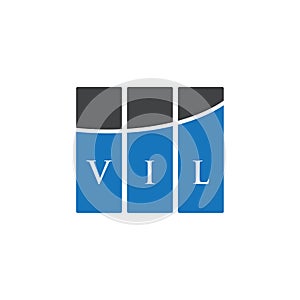 VIL letter logo design on WHITE background. VIL creative initials letter logo concept. VIL letter design photo