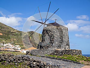 Stone windmill of Corvo photo