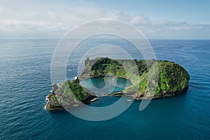 Vila Franca Islet, also known as the Princess Ring is a vegetated uninhabited islet in the island of Sao Miguel photo