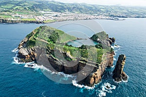 Vila Franca Islet, also known as the Princess Ring is a vegetated uninhabited islet in the island of Sao Miguel photo