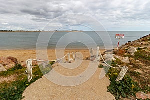 Vila Real de Santo Antonio beach in Portugal