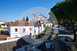 Vila Vicosa buildings inside the castle in Alentejo, Portugal photo