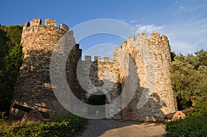 Vila Vicosa castle gateway and canons