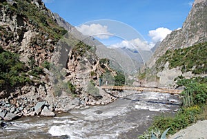 Vilcanota river in Piskakucho Inca Trail