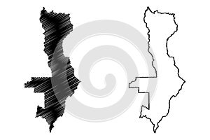 Vilhena municipality (State of RondÃÂ´nia or Rondonia, RO, Municipalities of Brazil, Federative Republic of Brazil) map photo