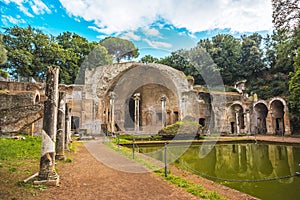 Villa Adriana Roman archaeological complex at Tivoli, Italy