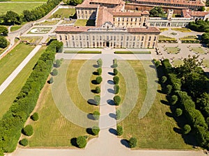 Villa Arconati, Castellazzo, Bollate, Milan, Italy. Aerial view of Villa Arconati photo