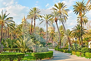 Villa Bonanno public garden in Palermo