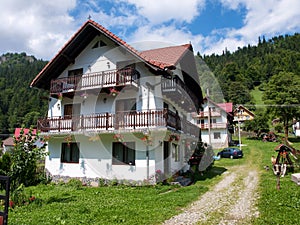 Villa complex from Moieciu village