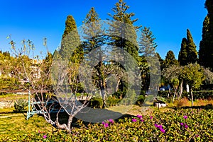 Villa Comunale Taormina Parco Florence Trevelyan public park and botanical garden in Messina region of Sicily in Italy