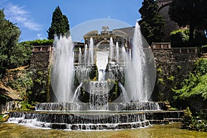 Villa d'Este fountain, Tivoli, Italy