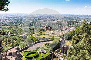 Villa d'este park in Tivoli, Lazio, Italy photo