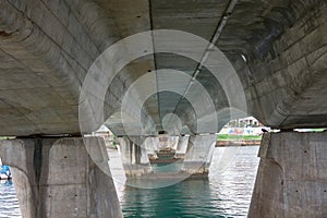 The Bouzas de Vigo bridge seen from below photo