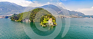 Villa del Balbianello 1787 - Lavedo - Lenno - Lake Como IT - Panoramic Aerial View