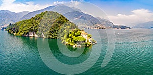 Villa del Balbianello 1787 - Lavedo - Lenno - Lake Como IT - Panoramic Aerial View