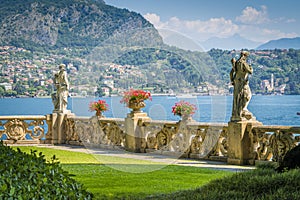 Villa del Balbianello, famous villa in the comune of Lenno, overlooking Lake Como. Lombardy, Italy.