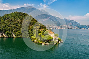 Villa del Balbianello 1787 - Lavedo - Lenno - Lake Como IT - Panoramic Aerial View photo