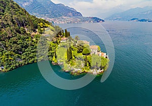 Villa del Balbianello 1787 - Lavedo - Lenno - Lake Como IT - Panoramic Aerial View photo