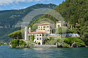 Villa del Balbianello at lake Como photo