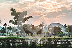 Villa-Lobos Park in San Paulo Sao Paulo, Brazil Brasil