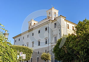 Villa Medici on Pincian hill in Rome, Italy