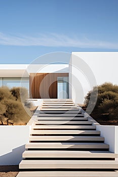 The villa in a modern minimalist style - AI Generated